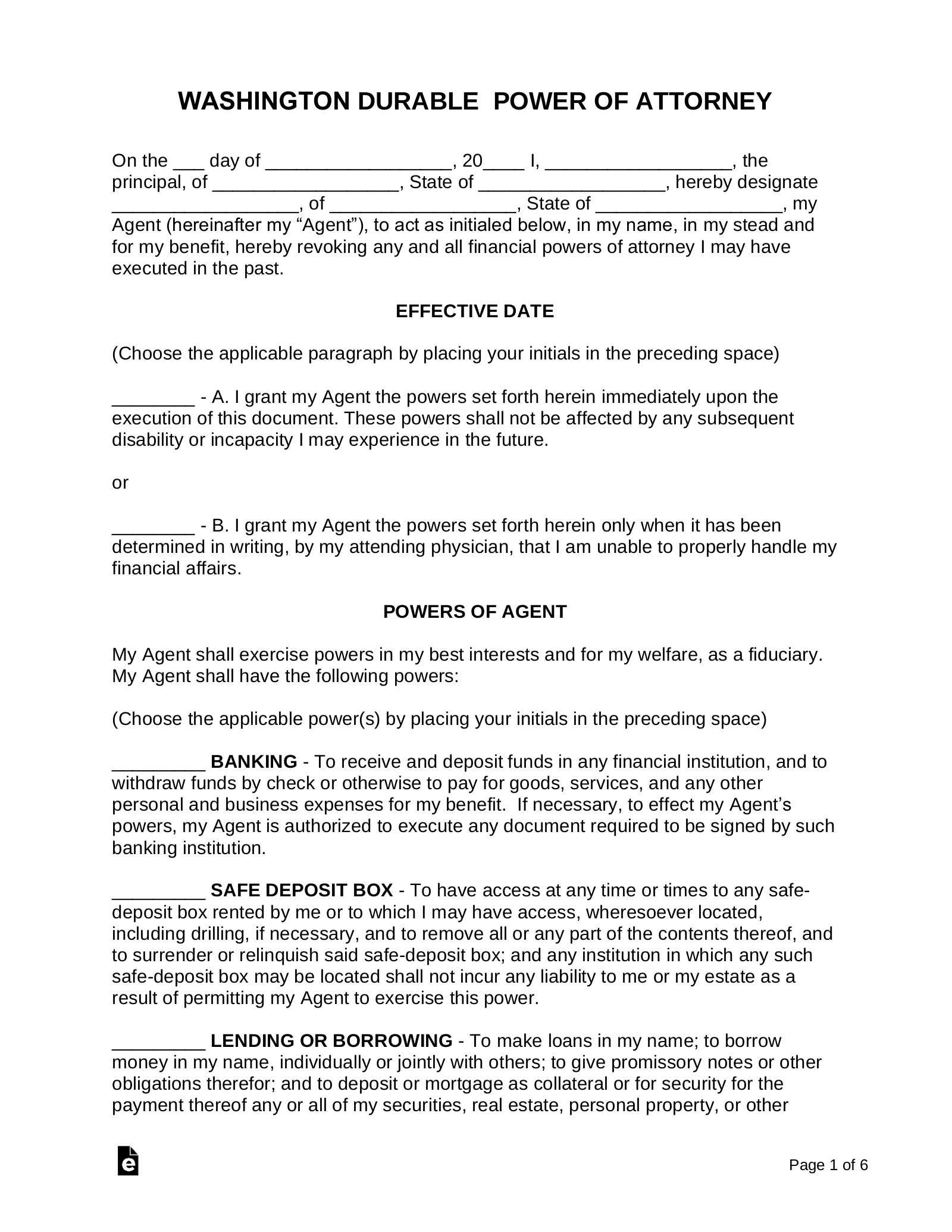 Poa Forms Printable