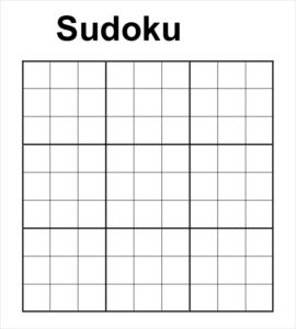 Prinable Sudoku Templates 15 Free Word PDF Documents Download