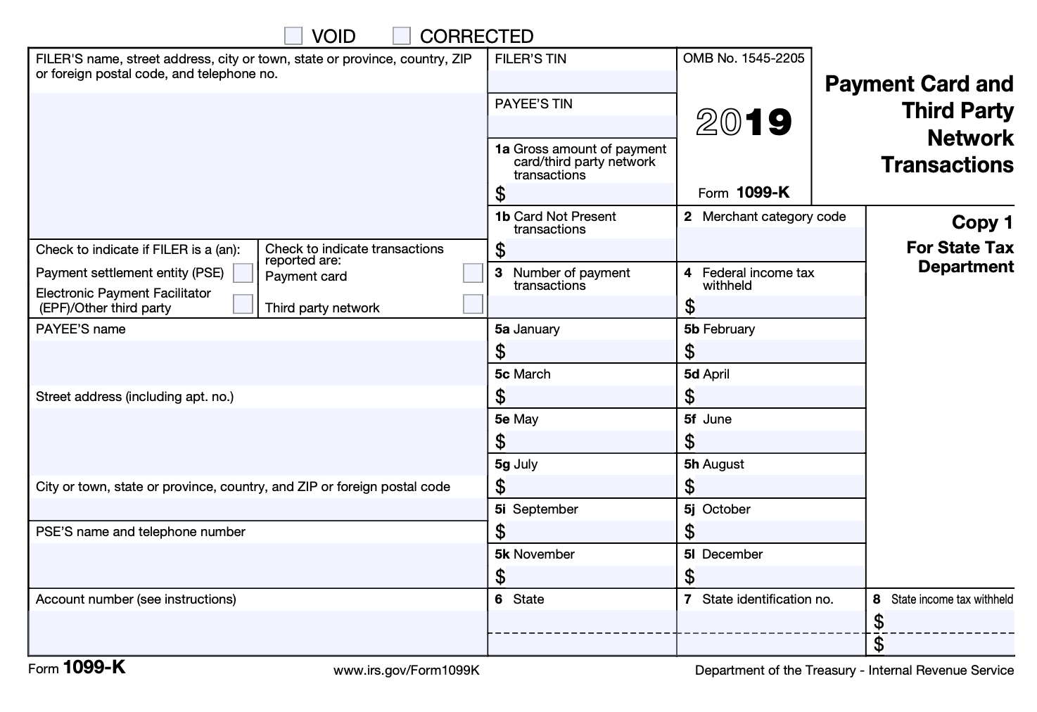 Printable 1099 Form Pdf