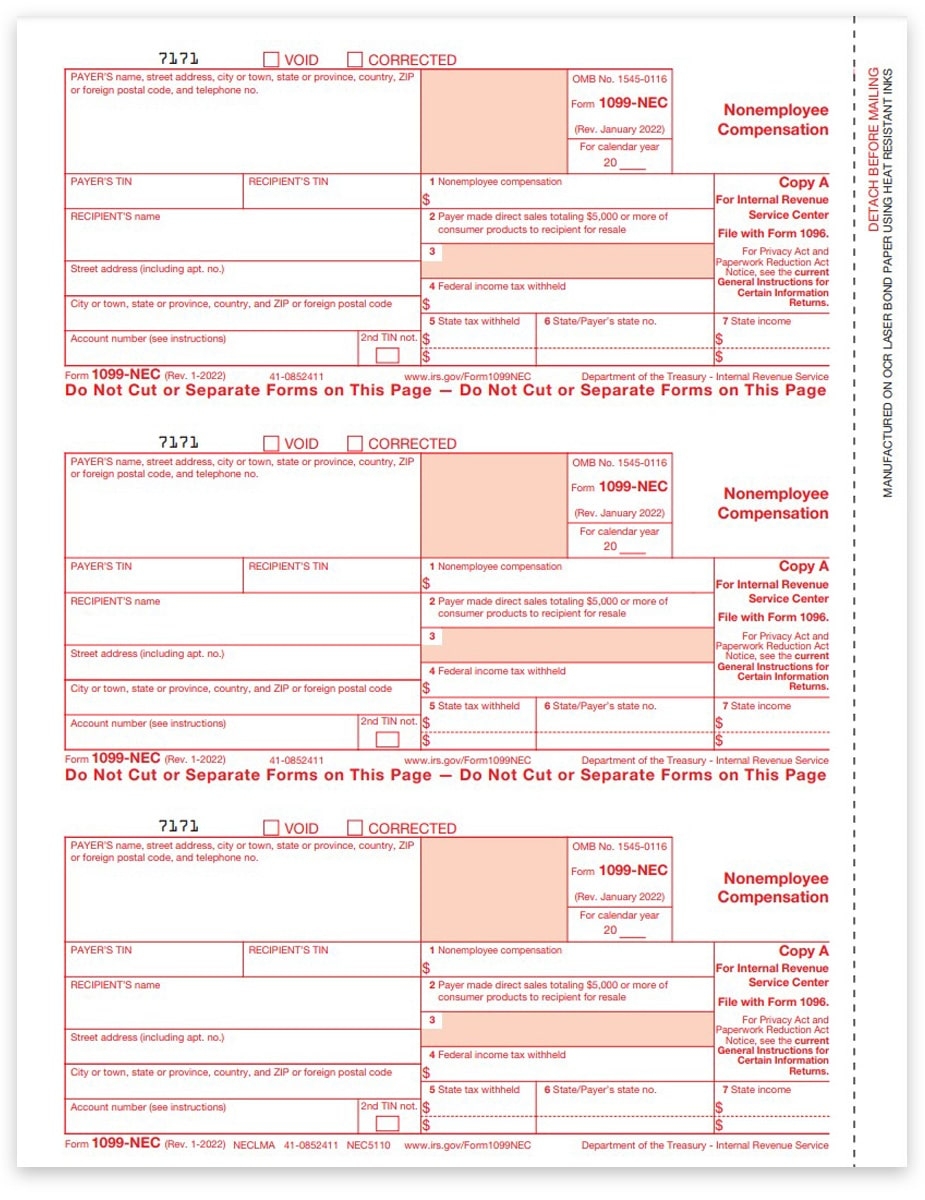 Printable 1099 Nec Form 2024