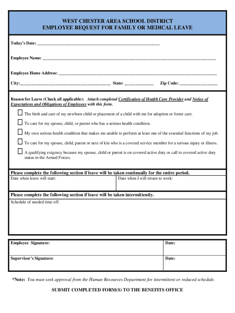 Printable Fmla Forms Complete With Ease AirSlate SignNow