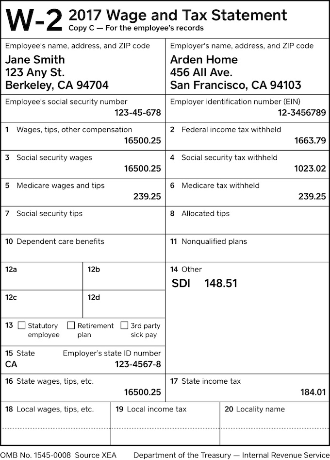 Printable Form W 2