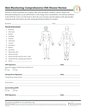 Printable Skin Assessment Form TUTORE ORG Master Of Documents