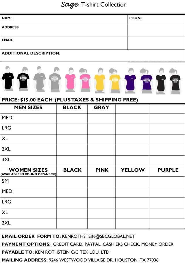 Printable T Shirt Order Form Template Free