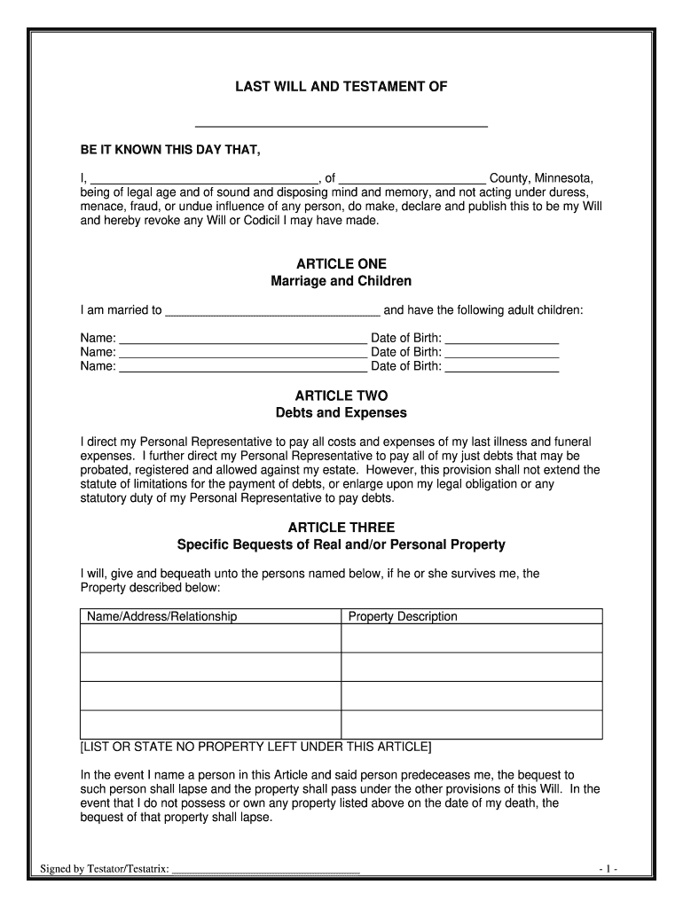 Tennessee Free Printable Forms Wills Online Printable Forms Free Online