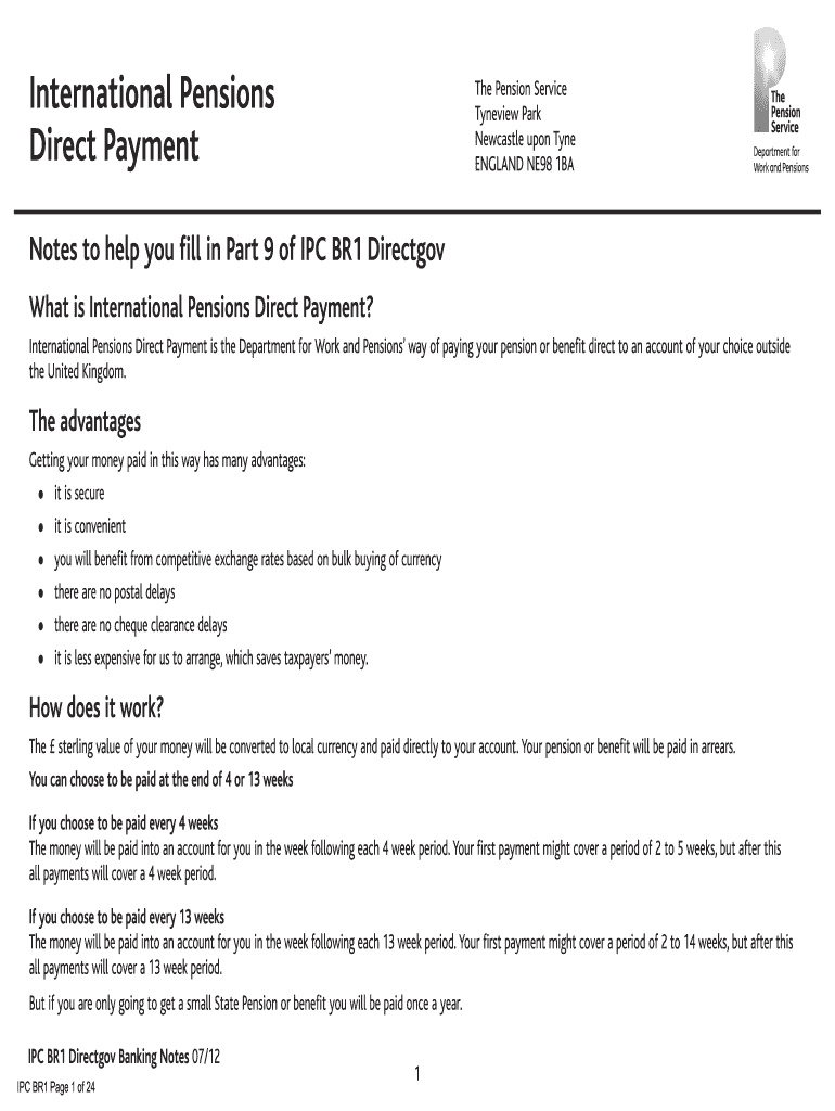 UK International Pensions Direct Payment Form Fill Out And Sign 