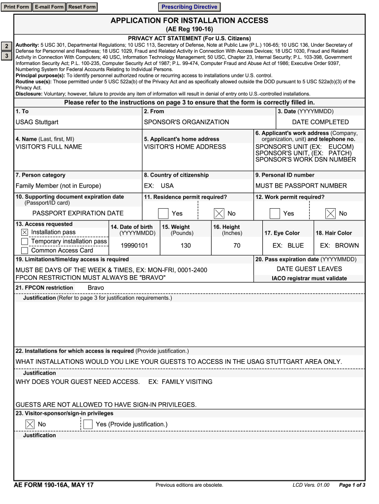 Vsd 190 Printable Form