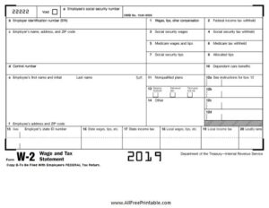 W 2 Form 2023 Pdf Printable Forms Free Online