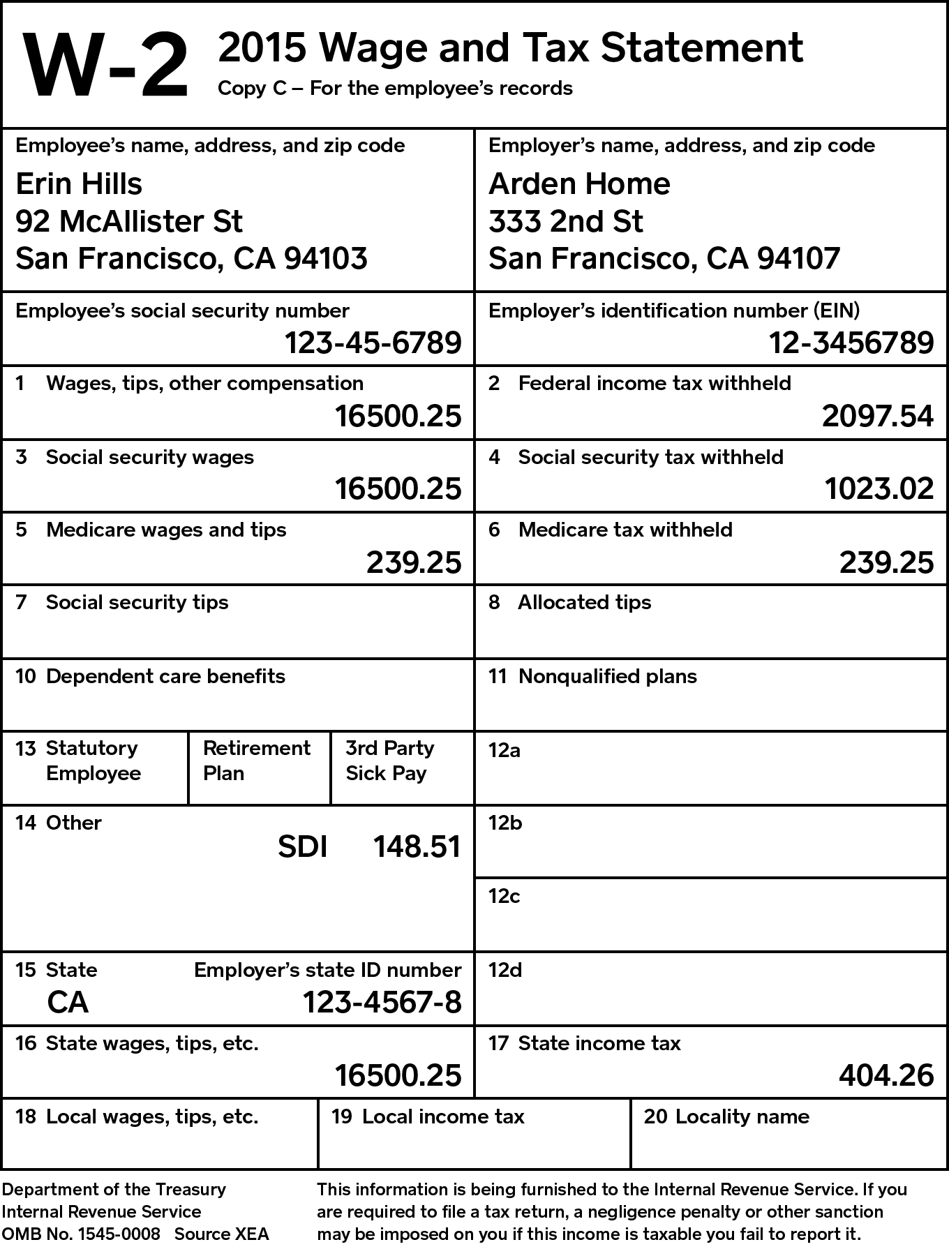 W 2 Form 2025 Printable Edwin Pittman