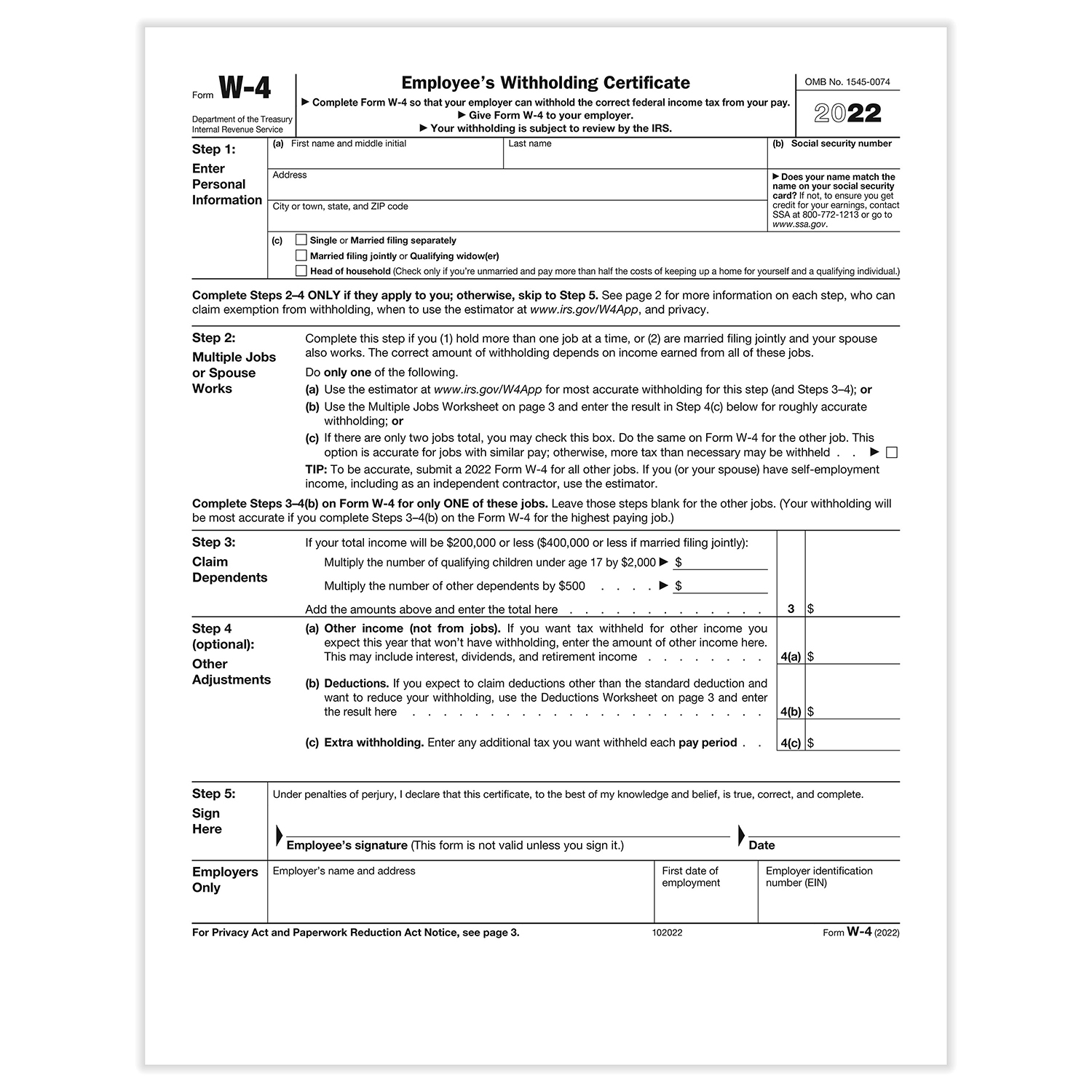 W 4 2025 Printable Form Irs Emiliano Jett
