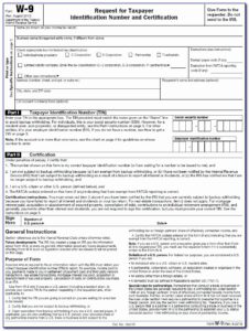 W 9 Fillable Form Irs Printable Forms Free Online