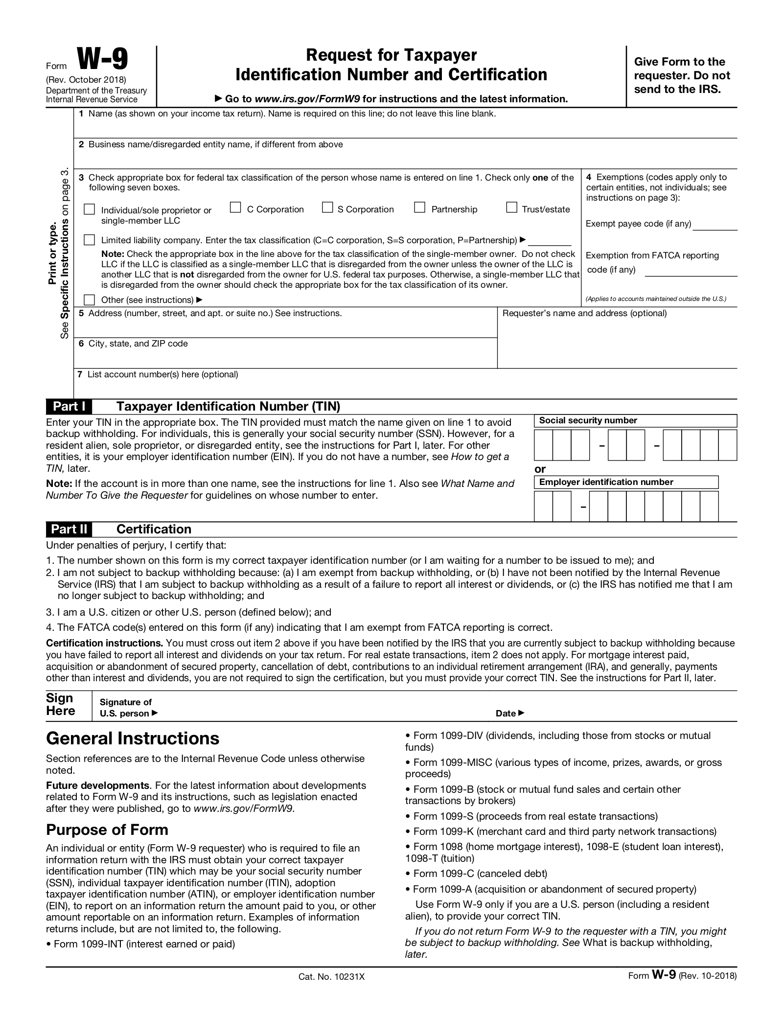 W 9 Forms 2024 Printable Elset Horatia