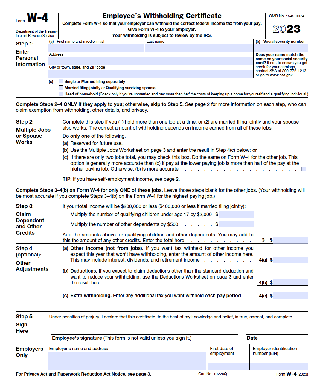 W4 Form 2025 Printable Form Alberte V Olsen