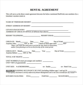FREE 10 Sample Blank Rental Agreement Templates In PDF MS Word