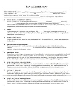 Free Printable Lease Contract Free Templates Printable