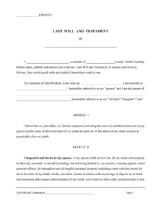 39 Last Will And Testament Forms U0026 Templates TemplateLab