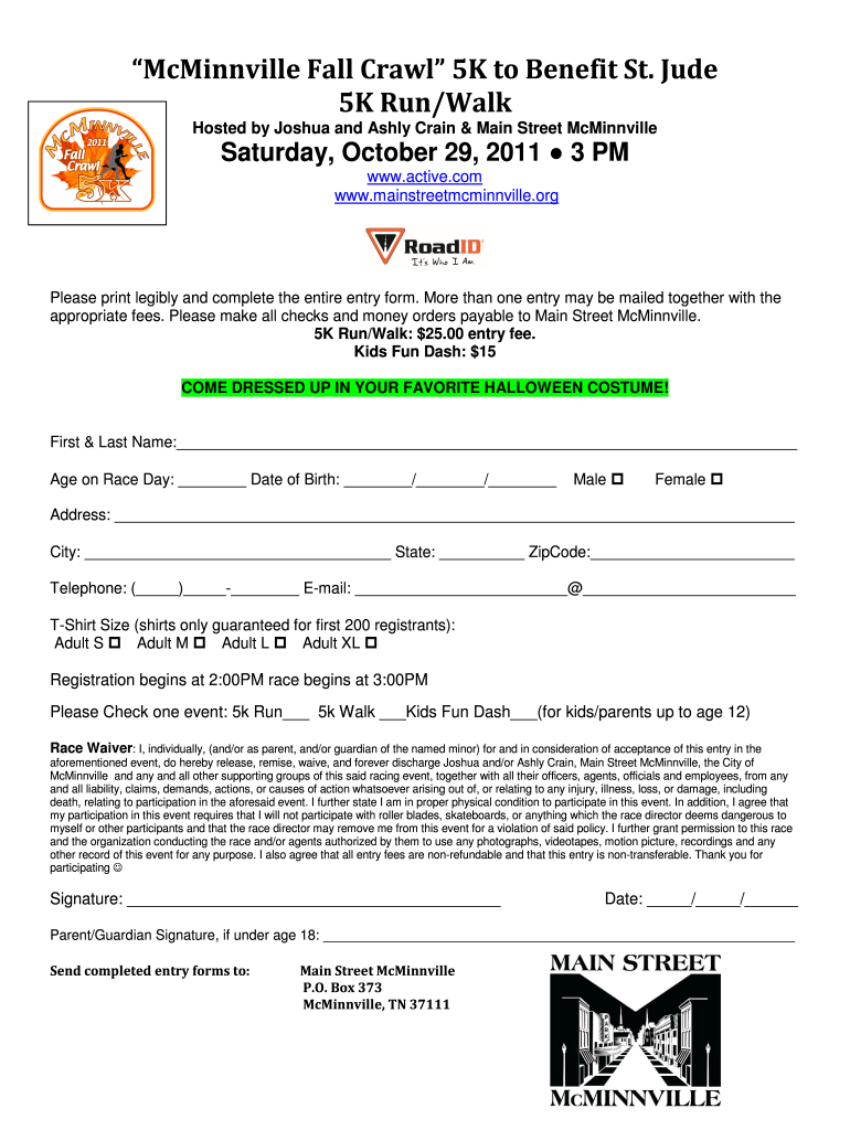 5k Registration Forms Complete With Ease AirSlate SignNow