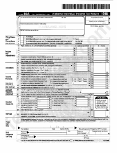 Alabama Income Tax Form 40