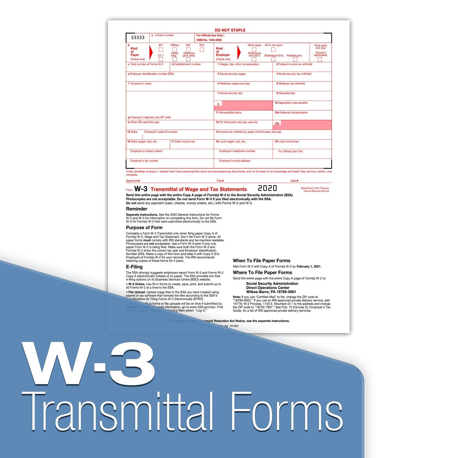 Amazon W2 Tax Forms 2021 Tangible Values 6 Part 50 Pack Laser Tax Form Kit With Envelopes Office Products