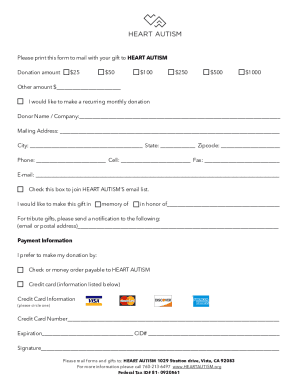 American Heart Association Donation Form Fill Online Printable