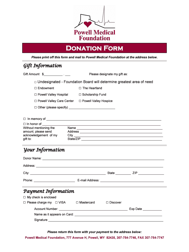 American Heart Association Printable Donation Form American