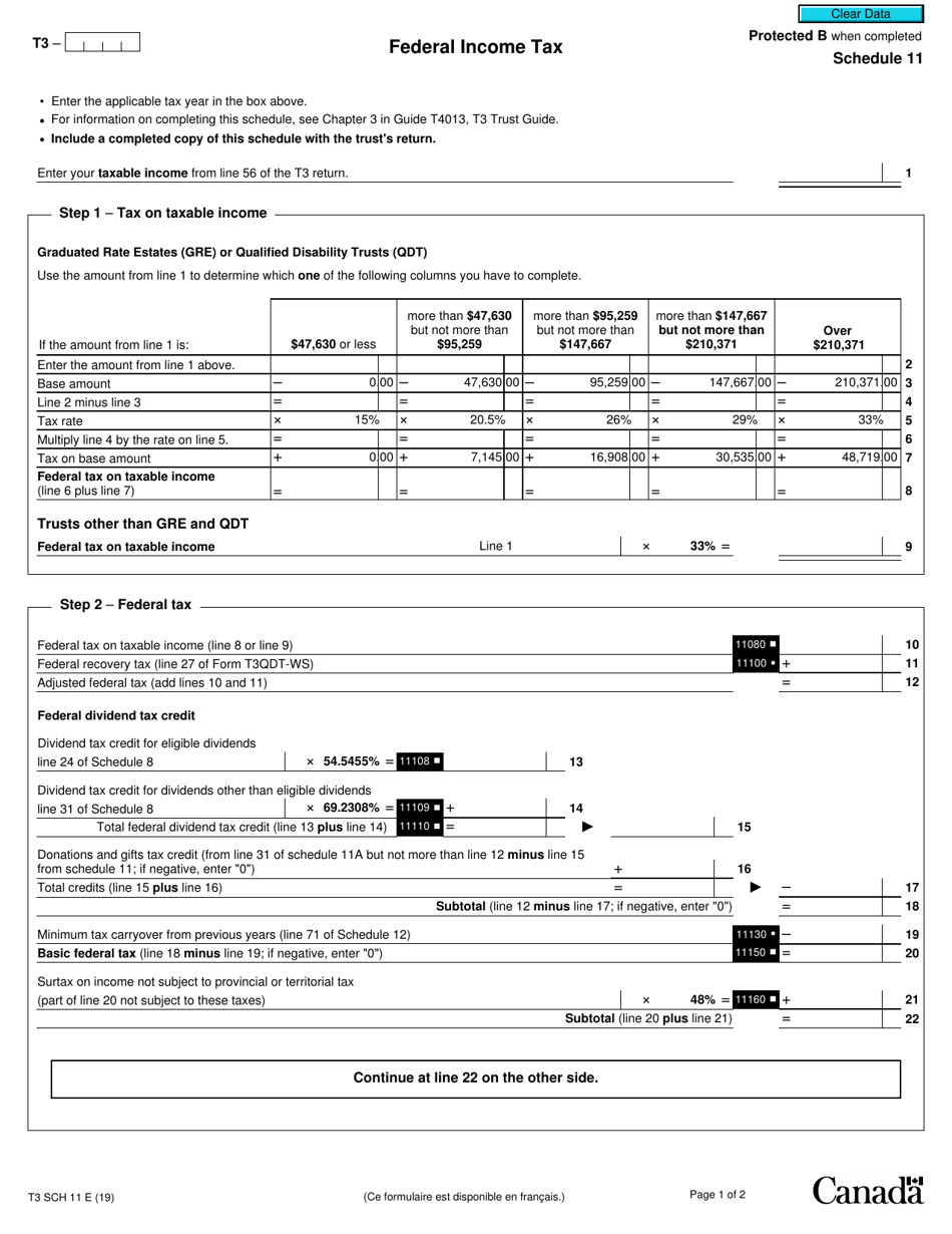 Canada Income Tax Forms Form