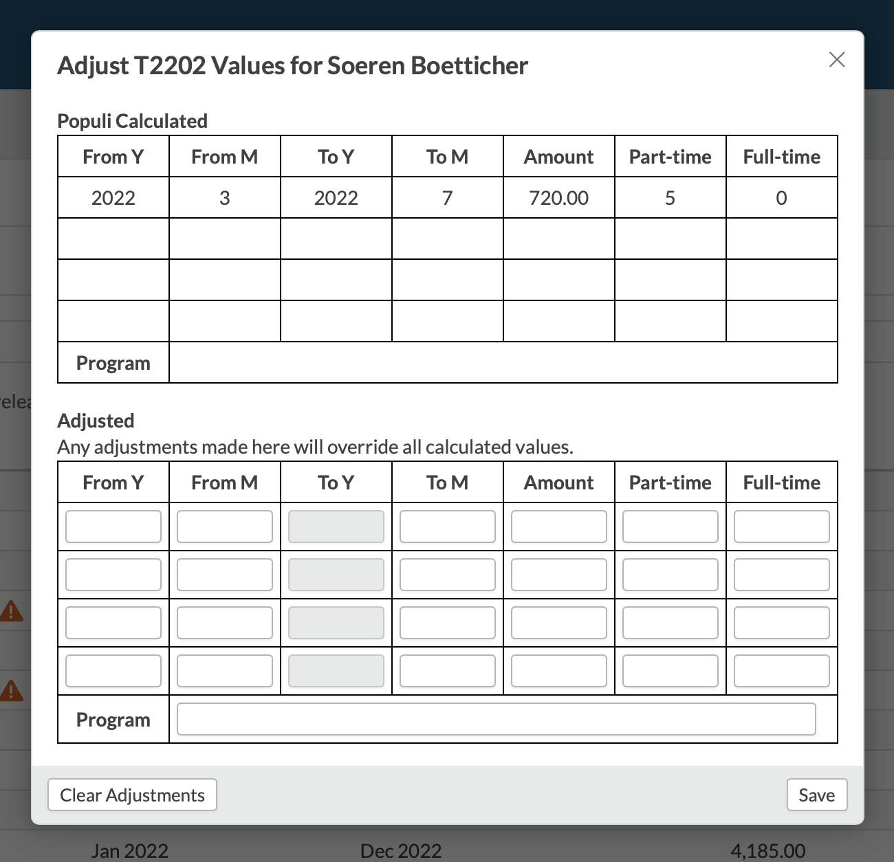 Canadian Tax Forms T2202 T11A And T4A Populi Knowledge Base