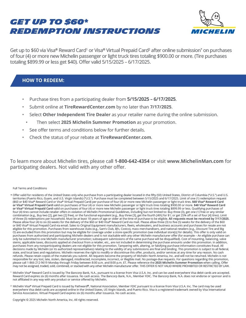 Coker Tire Rebates