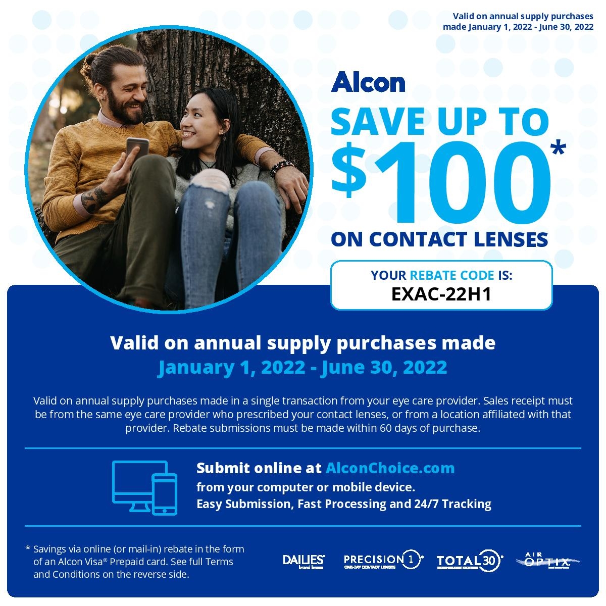 Contact Lens Rebate Forms