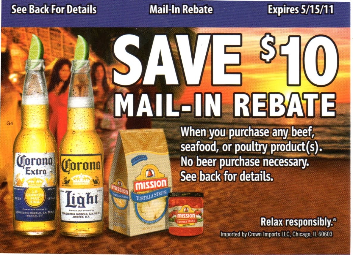 Corona Beer Rebate 10 On Beef Seafood Or Poultry Coupondev