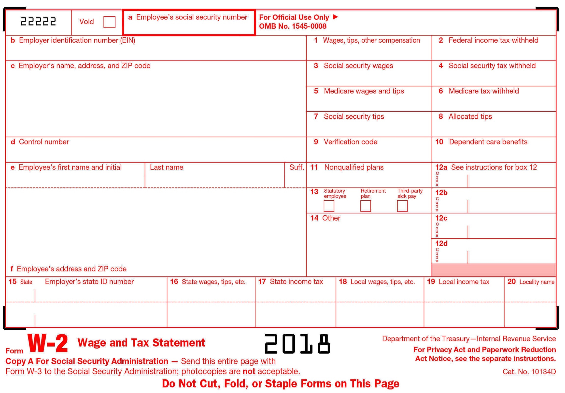 Create W2 Form 2018 W2 Pay Stub Generator 2018 W2 Template 2018