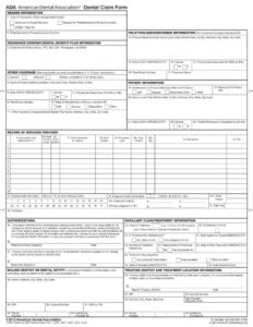 Dental Claim Form J430D Fill Out Printable PDF Forms Online