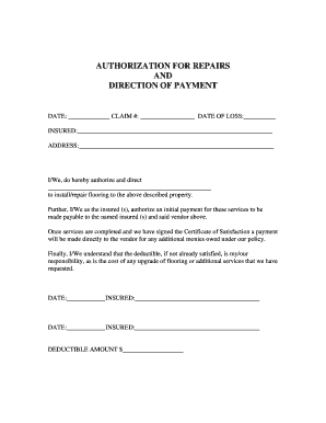 Direction To Pay Form Fill Online Printable Fillable Blank PdfFiller
