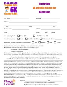 Editable 5K Registration Form Template