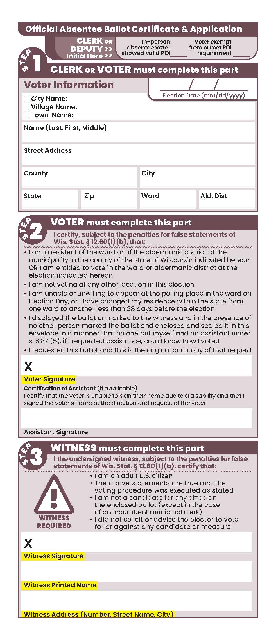 Election Information Town Of Three Lakes Oneida County Wisconsin