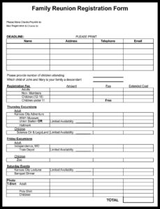 Family Reunion Forms 7 Free PDF Printables Printablee