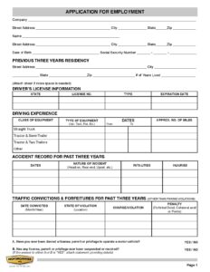 Folder 4 Employment Application Motor Carrier HQ