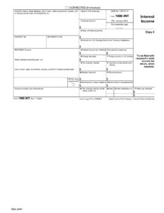 Form 1099 INT Essential Guide To Reporting Interest Income