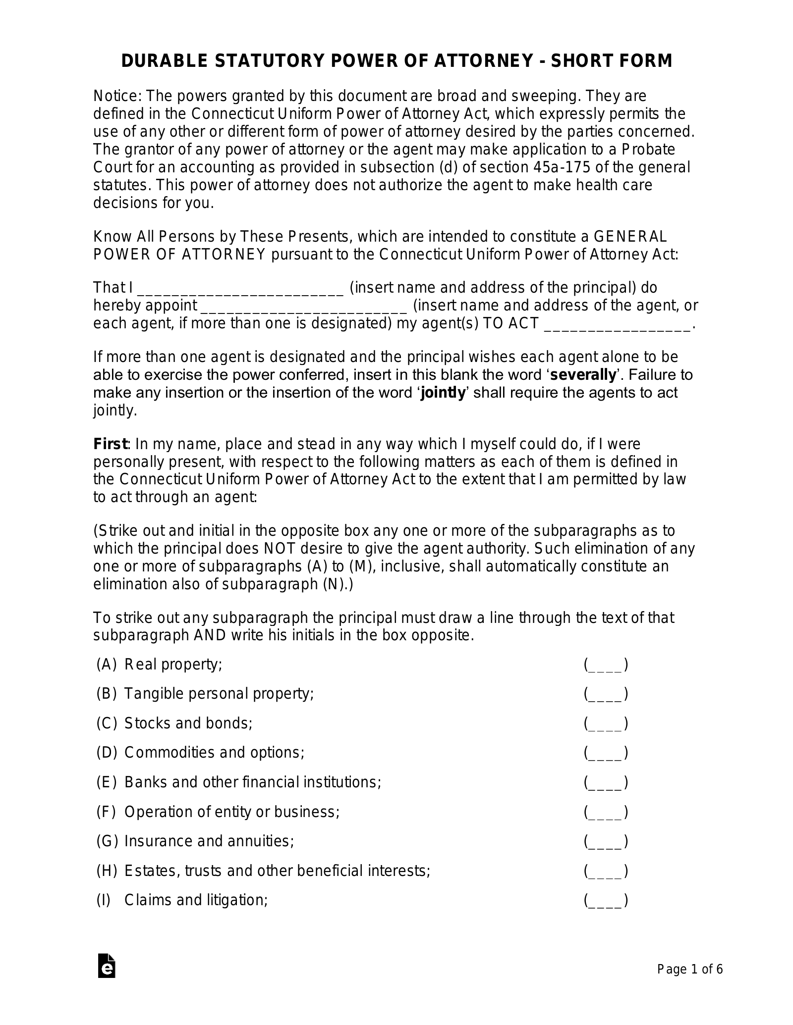 Free Connecticut Last Will And Testament Template PDF Word EForms
