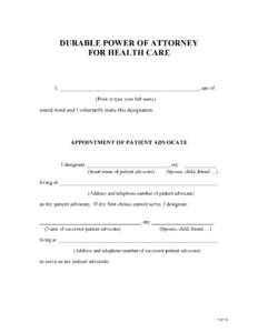 Free Michigan Advance Directive Form PDF
