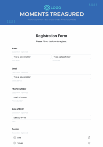 Free Registration Form Templates To Edit Online