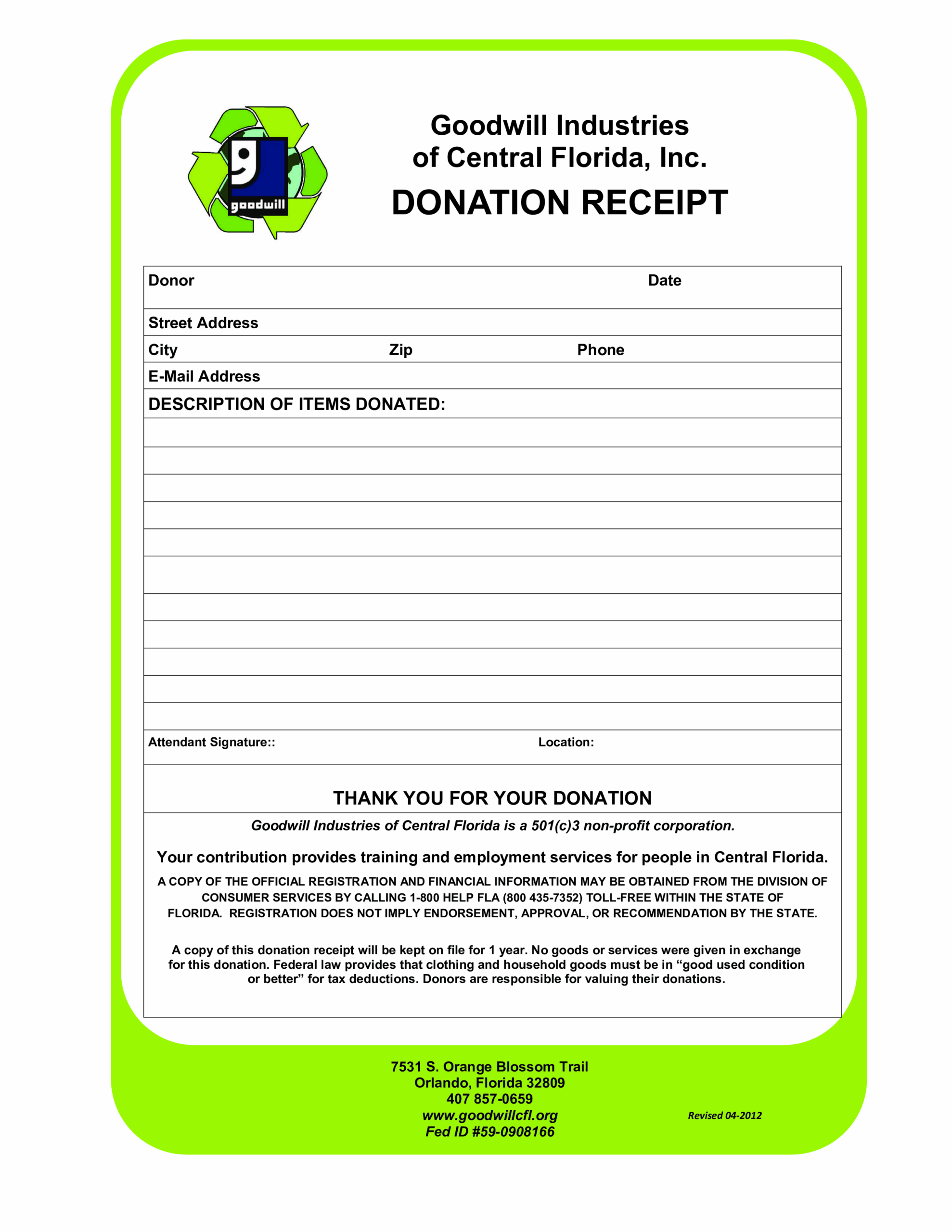  Good Will Donation allbusinesstemplates