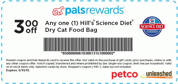 Hills Science Diet Printable Coupon 1 Off