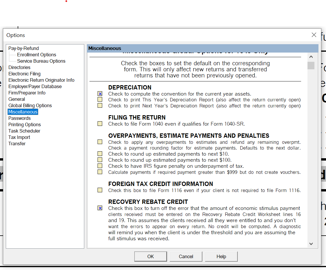 How To Enter Stimulus Payments And Figure The Recovery Rebate Credit In ProSeries