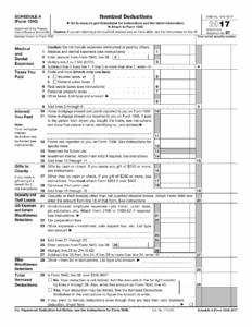 IRS Form 1040 Schedule A 2017 Fill Out Sign Online And Download Fillable PDF Templateroller