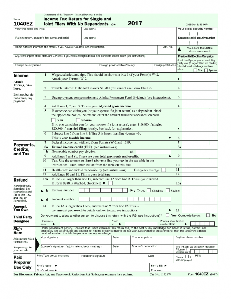 Irs Tax Forms 2024 Printable Instructions