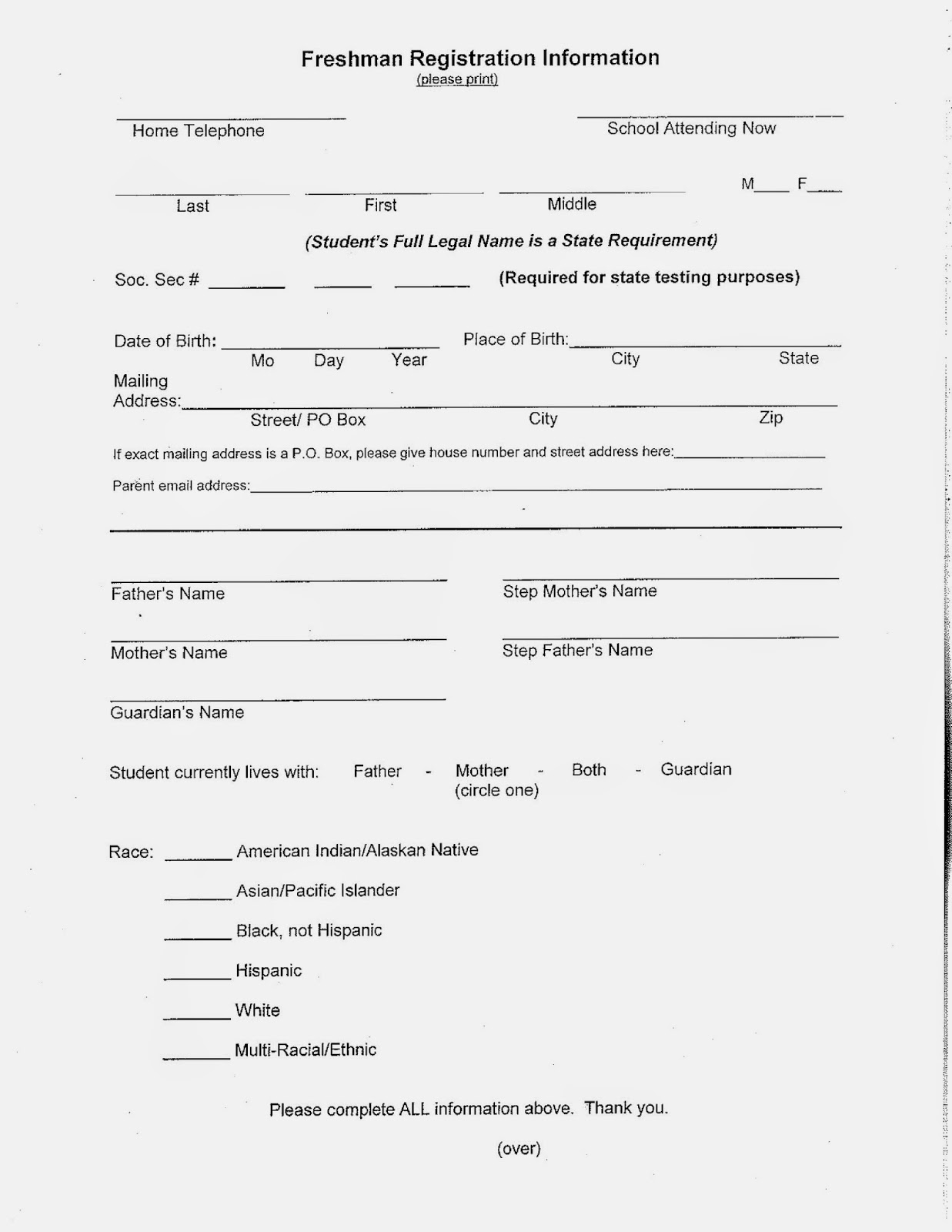 IVC Guidance Resources A How to Guide For Completing The Freshman 