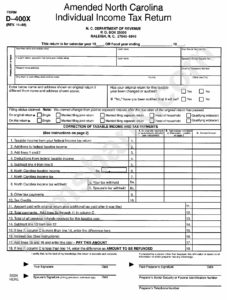 Nc State Income Tax Form