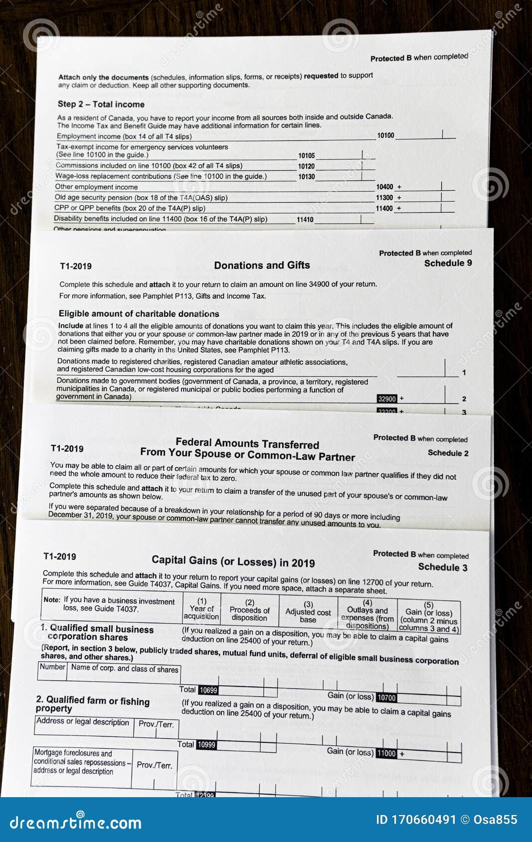 New Canada Revenue Agency Tax Forms Editorial Photo Image Of 