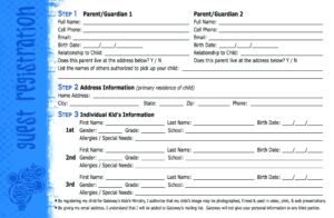 New Family Registration Form Redux Childrens Ministry Online